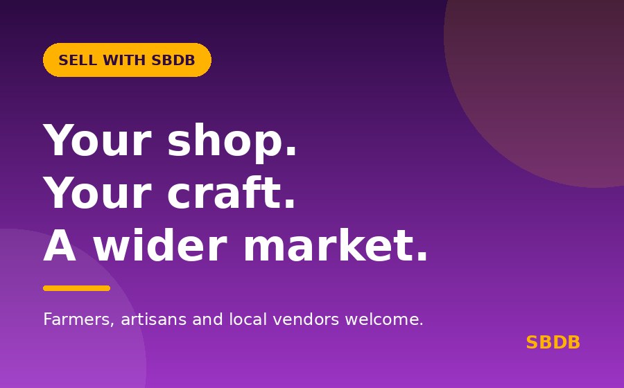 Sell with SBDB — your shop, your craft, a wider market